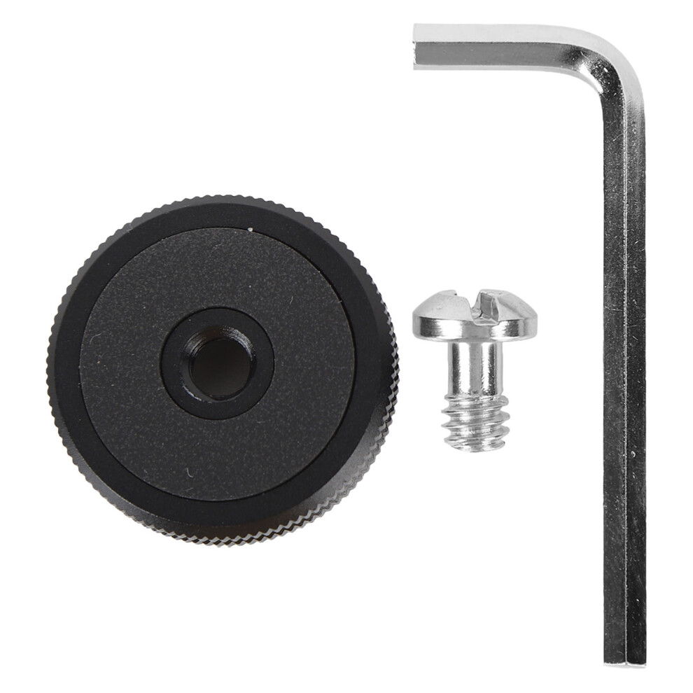 Cold Shoe Mount Adapter 1/4In Aluminium Flash Speedlight For Camera 643505115475
