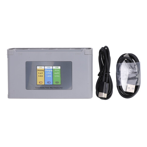 Drone 3 Battery Charger Hub ABS Shockproof USB with Digital Display