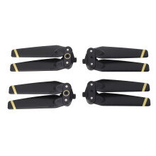 (Gold Decor) 4PCS Drone Propeller ABS Quick Release Foldable for Spark Silver