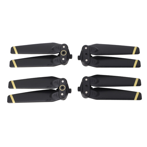 (Gold Decor) 4PCS Drone Propeller ABS Quick Release Foldable for Spark Silver
