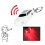 Car Shape LED Key Finder Whistle Beep 5