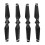 (Silver Decor) 4PCS Drone Propeller ABS Quick Release Foldable for Spark Silver 2