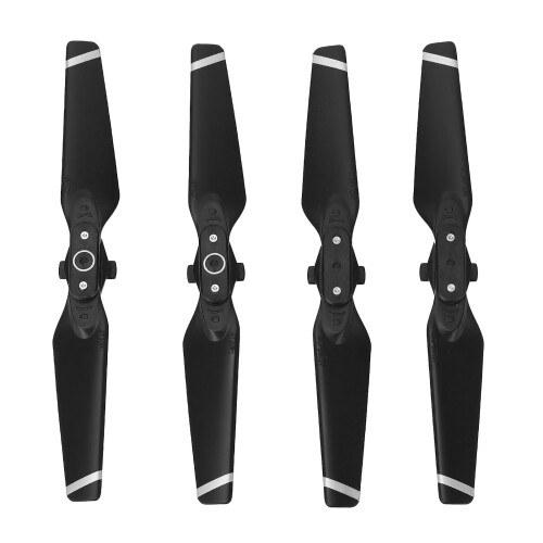 (Silver Decor) 4PCS Drone Propeller ABS Quick Release Foldable for Spark Silver 1