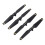 (Gold Decor) 4PCS Drone Propeller ABS Quick Release Foldable for Spark Silver 3
