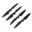 (Silver Decor) 4PCS Drone Propeller ABS Quick Release Foldable for Spark Silver 3