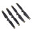(Gold Decor) 4PCS Drone Propeller ABS Quick Release Foldable for Spark Silver 5