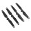(Silver Decor) 4PCS Drone Propeller ABS Quick Release Foldable for Spark Silver 5