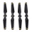 (Gold Decor) 4PCS Drone Propeller ABS Quick Release Foldable for Spark Silver 2