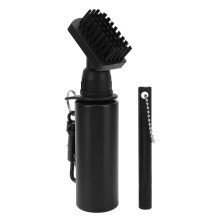 (Black) Club Cleaner Brush 150ml Leakage Proof Squeeze Water Brush Silver