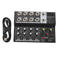 8 Channel Sound Mixer Aluminum Alloy 2 Modes 1200mAh Battery