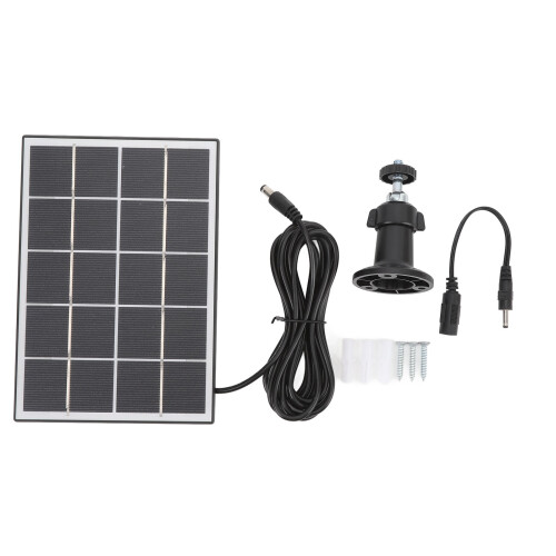 3W 5V Solar Panel Monocrystalline for Camera Fan Flashlight Pump Black