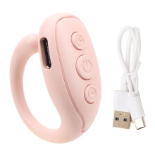 (Pink) Remote Control Page Turner Phone Ring Click Device JX 03 Pink