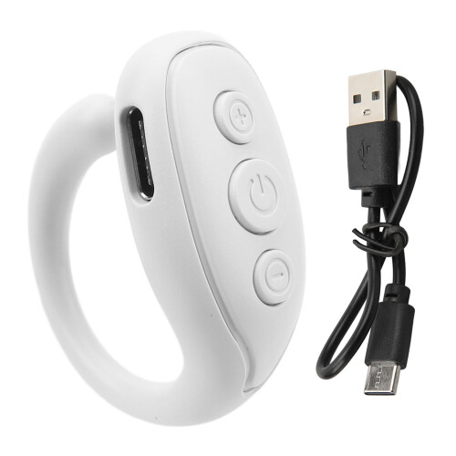 (White) Remote Control Page Turner Phone Ring Click Device JX 03 Pink