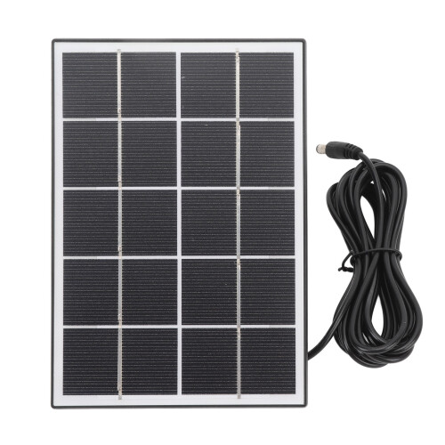 3W 5V Solar Panel Monocrystalline for Camera Fan Flashlight Pump Black 2