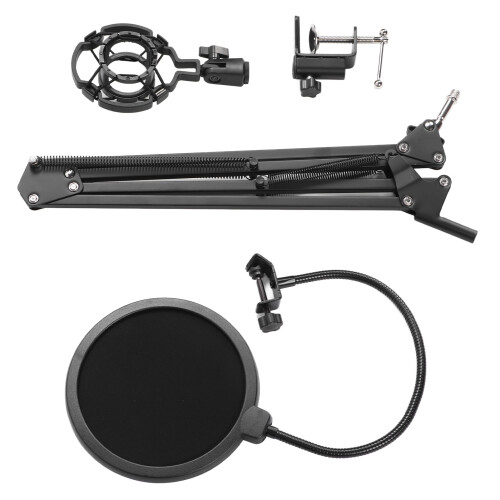 Adjustable Mic Stand with Shock Absorption for Streaming 1