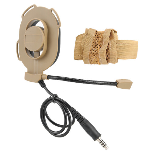 Nylon Military Single Side Tactic Intercom Headset Walkie Talkie