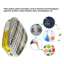 2Pcs 3M 6002 Acid Gas Cartridge for 6000 7000 Respirators