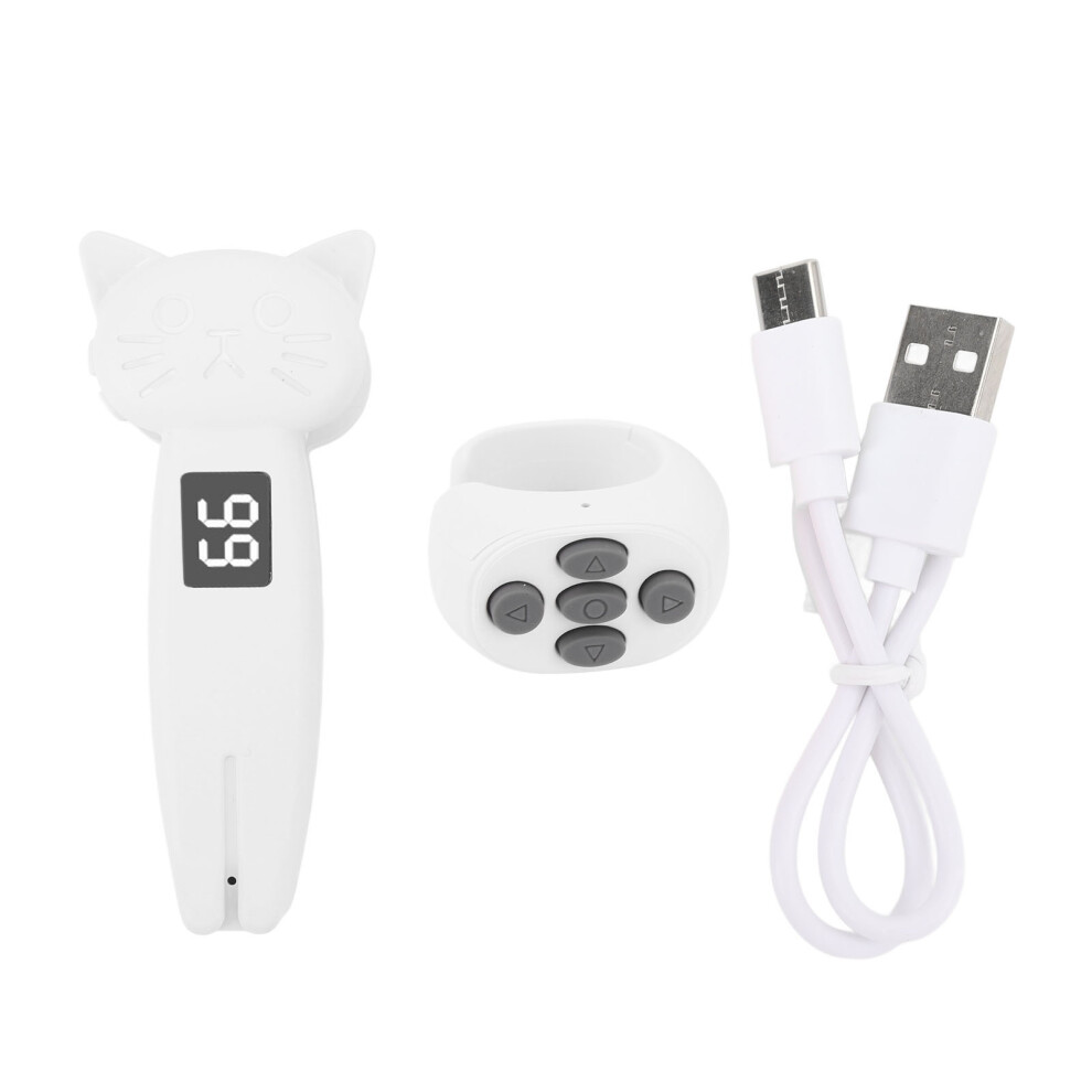 (White) Remote Control Page Turner Bluetooth Clicker Camera Shutter White 643505080766