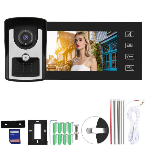 7in Wired Video Intercom Door Camera 4G Memory