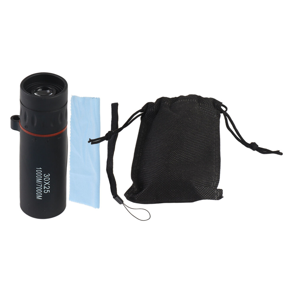 Multi Use 30X25 Zoom 7X Monocular Telescope Outdoor Travel Black 643505161472
