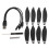8PCS 2.8 Inch Drone Propellers with Screws and Charging Cable 1