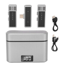Lavalier Microphone Charging Case Type C Noise Reduction Clip On