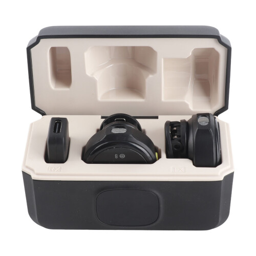 2PCS Wireless Lavalier Mic 2.4GHz Noise Canceling Type C 1