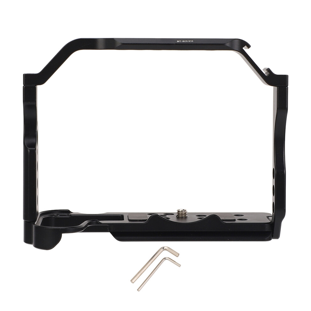 Aluminum Camera Cage For R10 Quick Release 1/4" 3/8" Hole Cold Shoe 643505165609