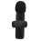 (Black) Wireless Lavalier Mic 2.4G Low Latency Noise Cancellation Black 4