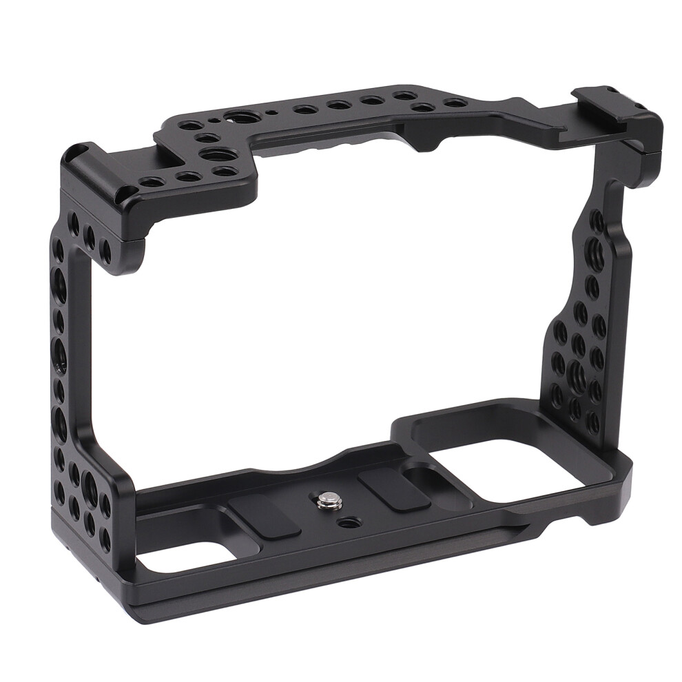 Aluminum Camera Cage For Sony A7m3 A7r3 A9 With Cold Shoe Mount 643505013276