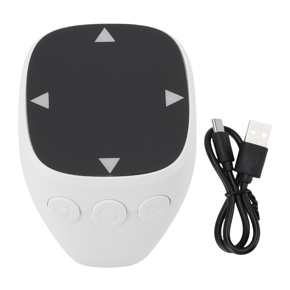 (White) Fingertip Bluetooth Remote 32.8Ft Scrolling Ring For Phone Tablet White 643505174687