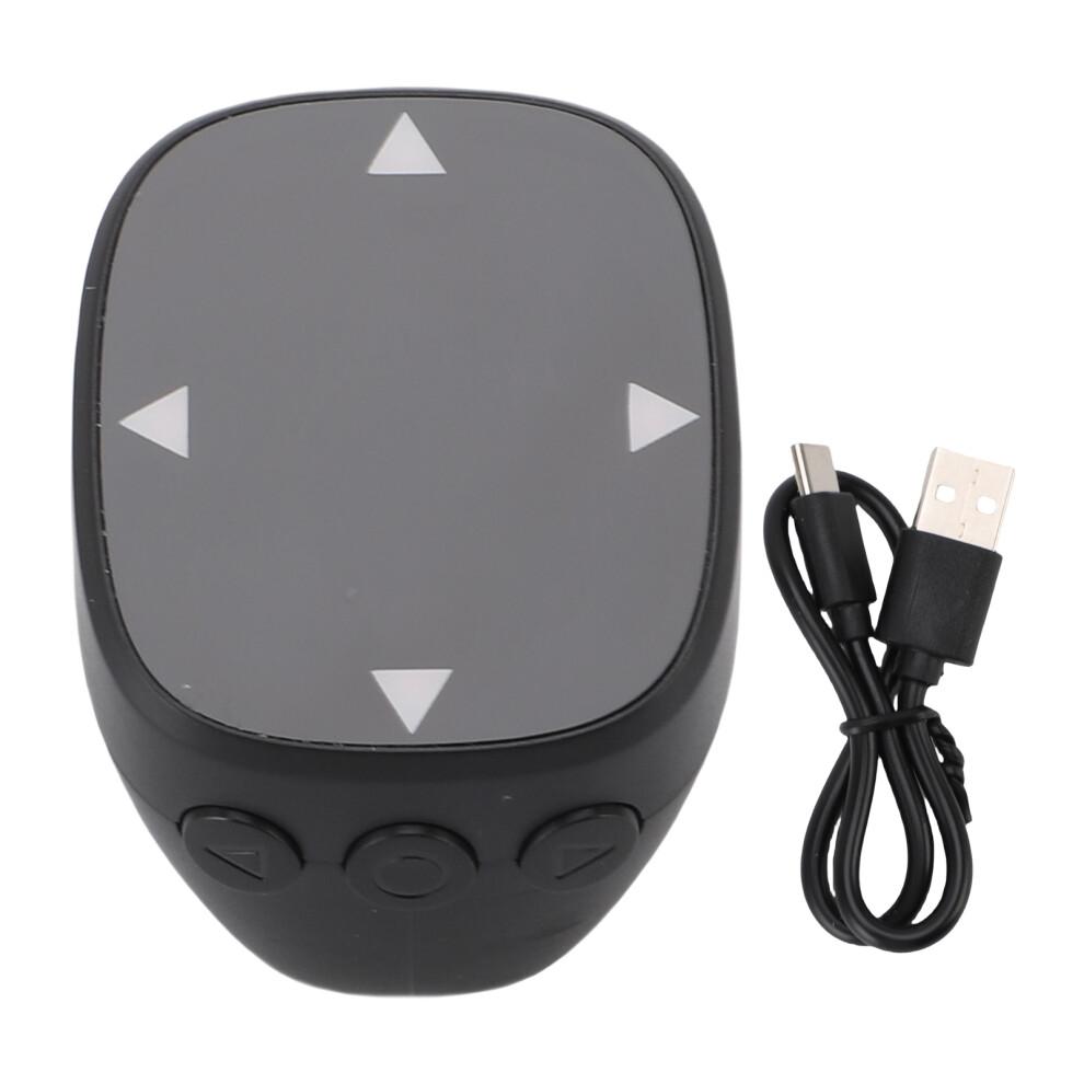 (Black) Fingertip Bluetooth Remote 32.8Ft Scrolling Ring For Phone Tablet Black 643505174694