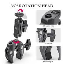 Ulanzi R094 Super Clamp Ball Mount 360 Rotatable Ballhead