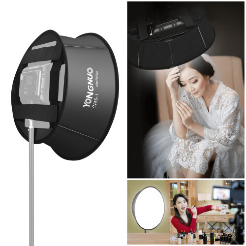 YONGNUO YN45-1 45cm Round Softbox Diffuser Collapsible Bag for YN300 2