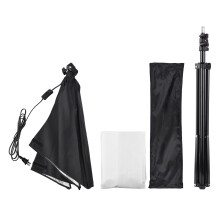50x70cm Softbox Kit with 2M Metal Tripod for Streaming Photo Video