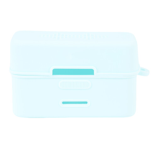 Blue Silicone Mic Charging Case Anti Drop Shockproof