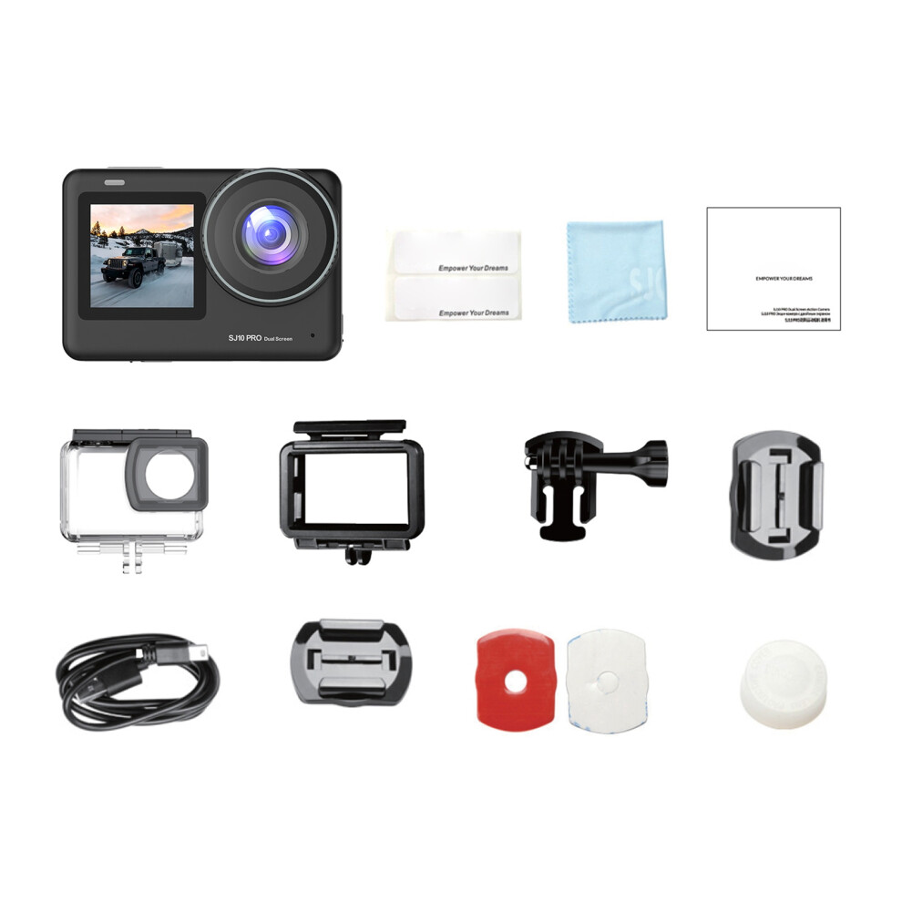 Sjcam Sj10pro 4K 60Fps Camera 20Mp 2.33+1.3 Touchscreen Waterproof 643505133059