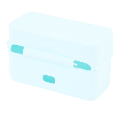 Blue Silicone Mic Charging Case Anti Drop Shockproof 2