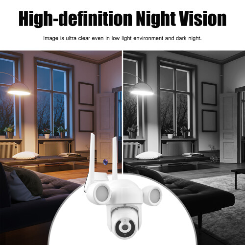 2K Smart WiFi Camera IP65 Night Vision Auto-tracking Audio 2