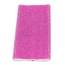 (Rose Red) Mic Handle Sleeve Rhinestones Universal Gold Cover