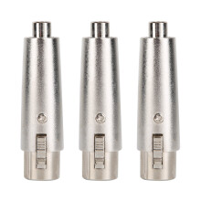 3x RCA-Female-zu-3-Pin-XLR-Female-Audio-Adapter