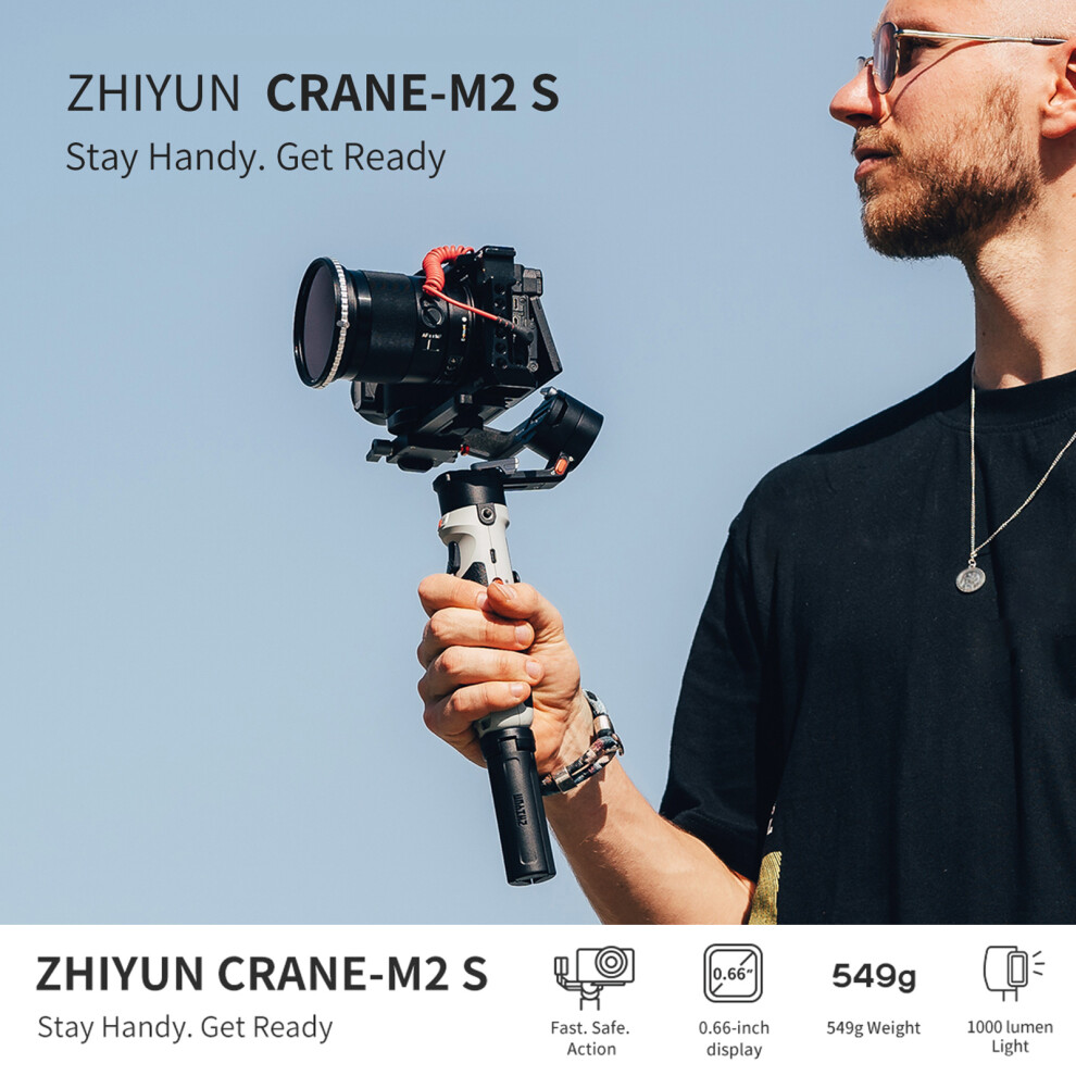 Zhiyun Crane-M2 S 3-Axis Gimbal Stabilizer Led Battery Pd Light 643505008999