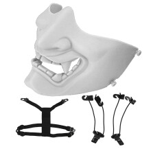 Half Face Mask Tactics Camouflage Impact Resistant Guard White