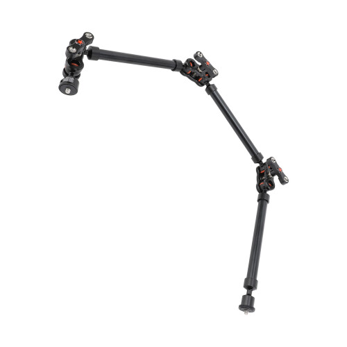 755mm Universal Arm Stand 3-Section Adjustable Camera Light Mic Clip 2