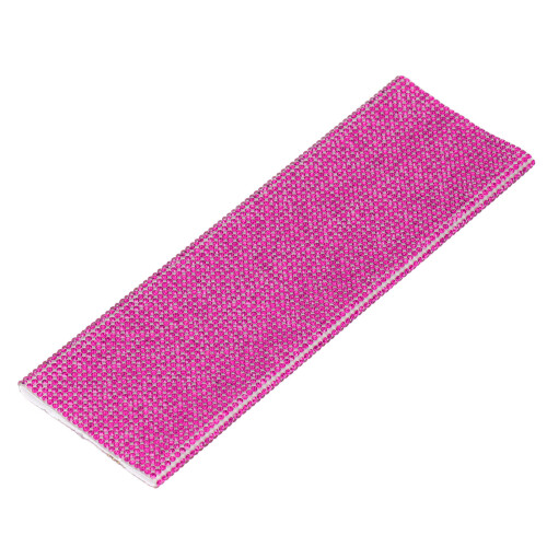 (Rose Red) Mic Handle Sleeve Rhinestones Universal Gold Cover 2