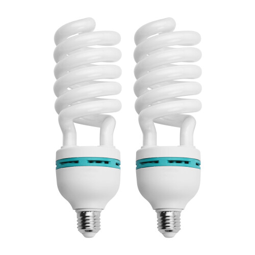 135W Spiral Fluorescent Bulb 5500K E27 110V Daylight Studio Photo