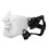 Half Face Mask Tactics Camouflage Impact Resistant Guard White 4