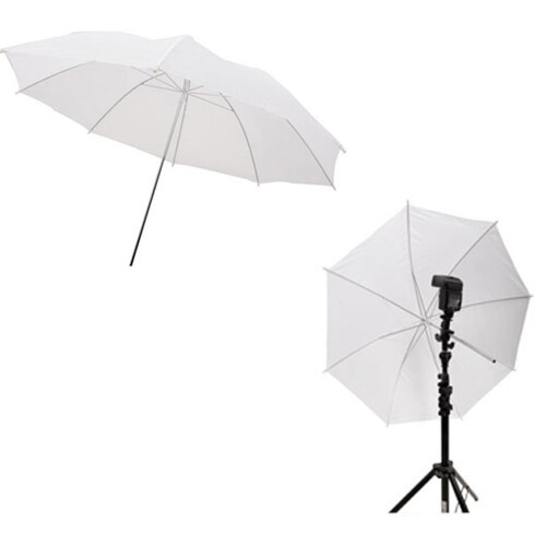 33in / 83cm Studio Flash Translucent White Soft Umbrella 2