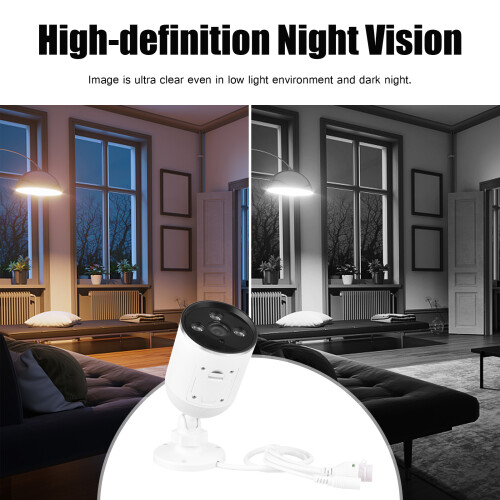 1080P Smart WiFi Camera 2MP 130 Night Vision Motion Detection APP