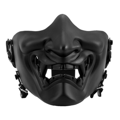 Half Face Mask Tactics Camouflage Impact Resistant Guard Black 1